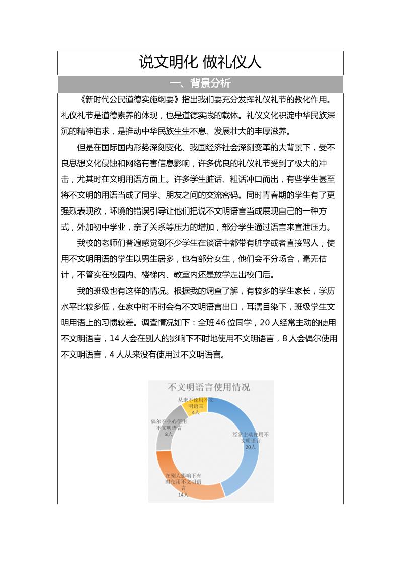 【中学】【主题班会】说文明化做礼仪人-教务资料网