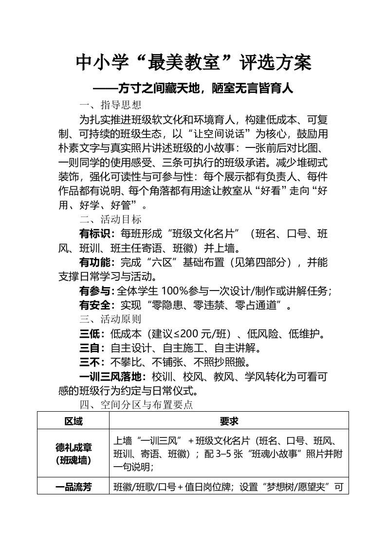 2025年中小学最美教室评选方案：方寸之间藏天地，陋室无言皆育人-教务资料网